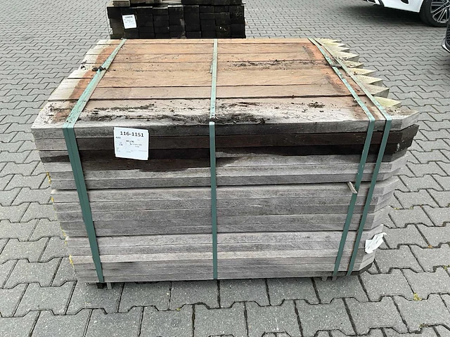 Hardhout azobe paal (1200x90x40) (170x) - afbeelding 2 van  4