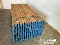 Hardhout azobé paal 350x7x7 cm - afbeelding 2 van  6