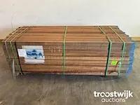 Hardhout azobé paal 350x7x7 cm - afbeelding 3 van  6