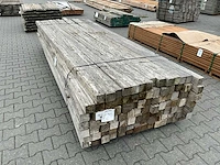 Hardhout paal gepunt (3000x70x70mm) (98x) - afbeelding 1 van  5