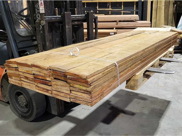 Hardhout planken 20 x 145mm 40 st./ 250cm - afbeelding 1 van  4