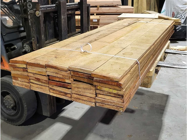 Hardhout planken 20 x 145mm 40 st./ 250cm - afbeelding 3 van  4