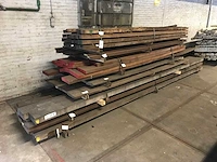 Hardhout planken en balken (98x) - afbeelding 1 van  5