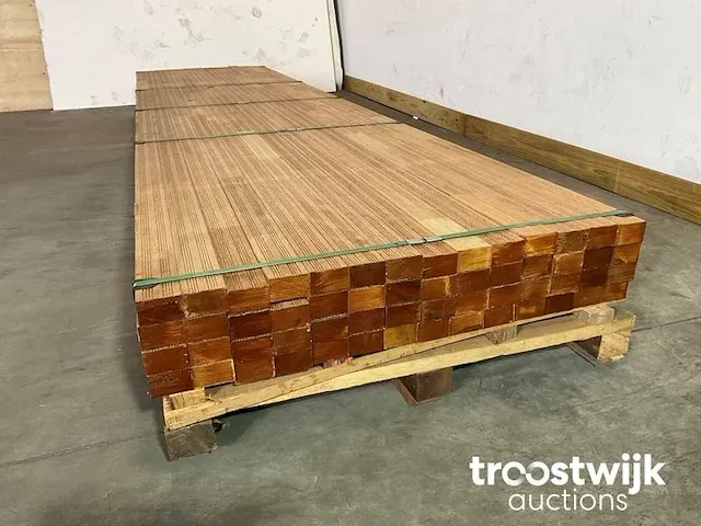 Hardhout regel 430x6x4 cm - afbeelding 2 van  8