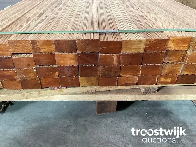 Hardhout regel 430x6x4 cm - afbeelding 3 van  8