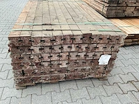 Hardhout schuttingpaal (2700x90x90mm) (72x) - afbeelding 2 van  4
