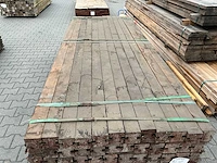 Hardhout schuttingpaal (2700x90x90mm) (72x) - afbeelding 3 van  4