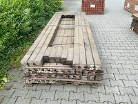 Hardhout schuttingpaal (3000x90x90mm) (43x) - afbeelding 3 van  4