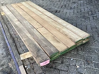 Hardhout sucupira - kd ovengedroogd 2500x980x100 mm - planken (35x) - afbeelding 1 van  9