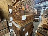 Hardhout tegelhout 1050x97x17mm (410x) - afbeelding 2 van  3