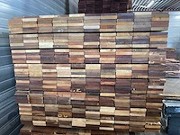 Hardhout tegelhout 550-1050x97x17mm (800x) - afbeelding 3 van  3