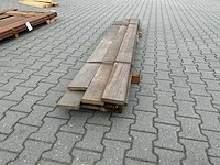 Hardhout vlonderplank (2150-2450x140x28mm) (10x) - afbeelding 1 van  3