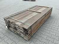Hardhout vlonderplank (2150x145x28mm) (100x) - afbeelding 2 van  3