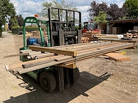 Hardhouten blokhutprofiel 5,9x2,8 cm, diverse lengtes (45x) - afbeelding 3 van  4