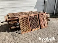Hardhouten louvredeuren - afbeelding 2 van  7