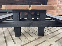 Hardhouten picknicktafel 2000mm - afbeelding 3 van  3