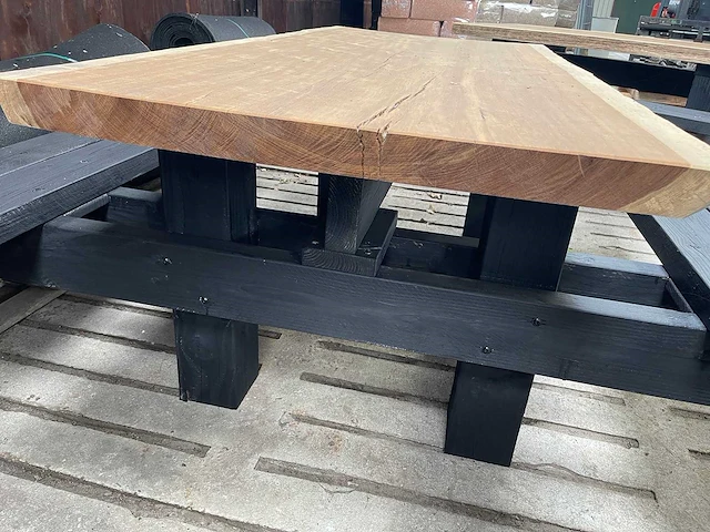Hardhouten picknicktafel 2000mm - afbeelding 3 van  3