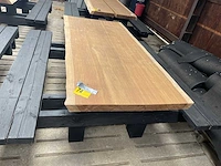 Hardhouten picknicktafel 2000mm - afbeelding 2 van  3