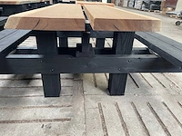 Hardhouten picknicktafel 2000mm - afbeelding 3 van  3