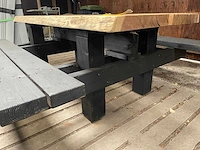 Hardhouten picknicktafel 2000mm - afbeelding 3 van  3