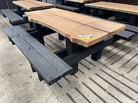 Hardhouten picknicktafel 2000mm - afbeelding 1 van  3