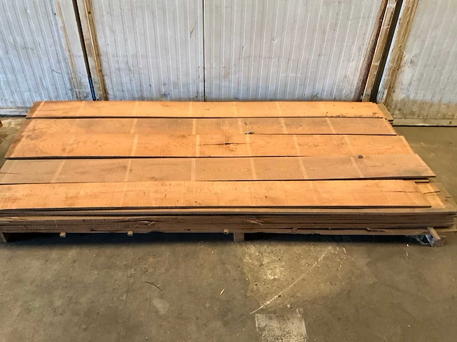 Hardhouten plank 220x20x1,4cm (42x) - afbeelding 1 van  3