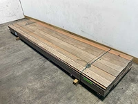 Hardhouten plank 420x14,5x1,5 cm (77x) - afbeelding 1 van  5