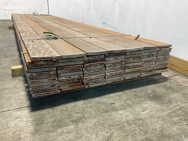 Hardhouten plank 420x14,5x1,5 cm (77x) - afbeelding 3 van  5