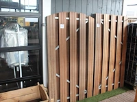Hardhouten poort. afmeting 100 x 180 cm. - afbeelding 1 van  2