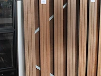 Hardhouten poort. afmeting 100 x 180 cm. - afbeelding 2 van  2