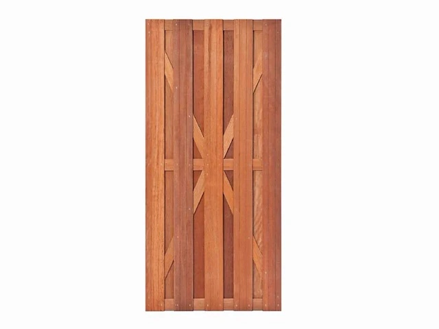 Hardhouten tuinpoort - 100x180 cm - afbeelding 1 van  1