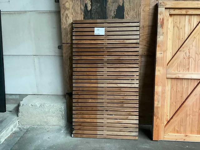 Hardhouten tuinpoort 180x100 cm - afbeelding 1 van  3