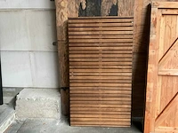 Hardhouten tuinpoort 180x100 cm - afbeelding 3 van  3