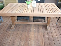 Hardhouten tuintafel. afmeting 184 x 94 x 75 cm. - afbeelding 1 van  3