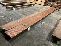 Hardhouten vlonderdelen antislip 21x145 mm (4x) - afbeelding 1 van  4