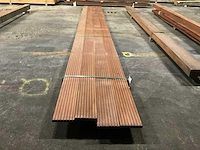 Hardhouten vlonderdelen antislip 21x145 mm (4x) - afbeelding 2 van  4