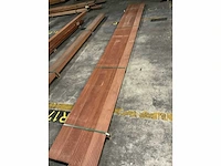Hardhouten vlonderdelen antislip 21x145 mm (4x) - afbeelding 3 van  4