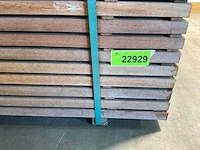 Hardhouten vlonderplank geprofileerd 245x19x2,8 cm (30x) - afbeelding 5 van  5