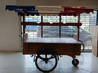 Haringkar /bakfiets , gazelle, onderstel en fiets ca 1930 en opbouw volledig vernieuwd - afbeelding 4 van  33