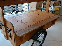 Haringkar /bakfiets , gazelle, onderstel en fiets ca 1930 en opbouw volledig vernieuwd - afbeelding 6 van  33