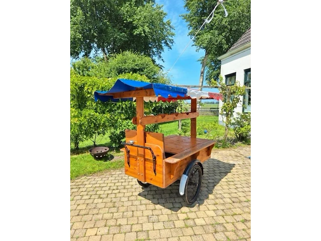 Haringkar /bakfiets , gazelle, onderstel en fiets ca 1930 en opbouw volledig vernieuwd - afbeelding 20 van  33