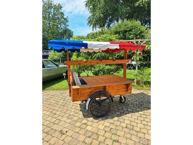 Haringkar /bakfiets , gazelle, onderstel en fiets ca 1930 en opbouw volledig vernieuwd - afbeelding 21 van  33
