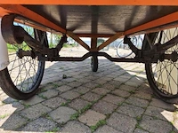 Haringkar /bakfiets , gazelle, onderstel en fiets ca 1930 en opbouw volledig vernieuwd - afbeelding 27 van  33