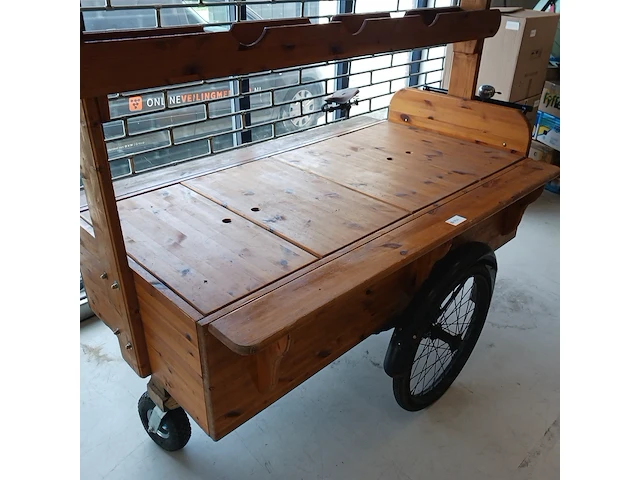 Haringkar /bakfiets , gazelle, onderstel en fiets ca 1930 en opbouw volledig vernieuwd - afbeelding 30 van  33