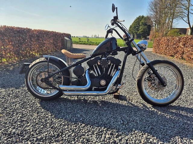 Harley davidson - chopper - xlh sportster - motorfiets - afbeelding 8 van  10