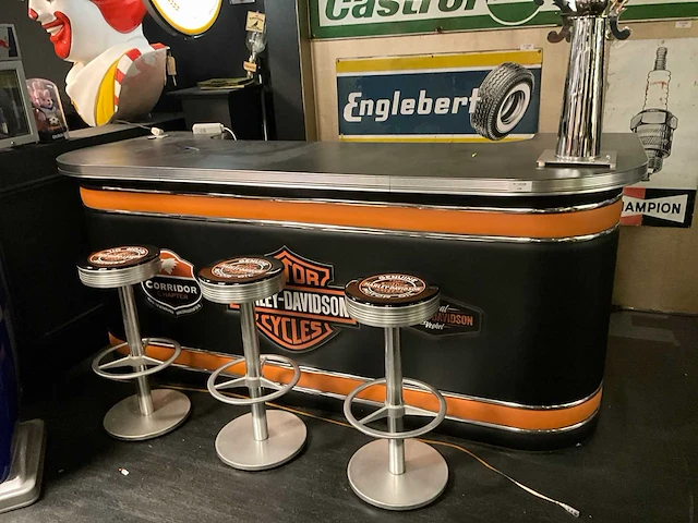 Harley-davidson - zeer mooie harley davidson bar met verlichting - afbeelding 1 van  6