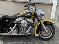Harley-davidson electra glide, zeldzaam strak harley-davidson, flhtp electra glide, zwart / geel, bouwjaar 1988 - afbeelding 5 van  21