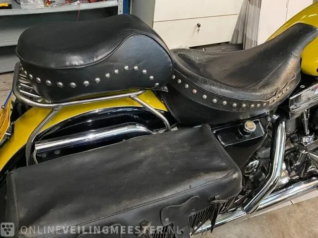 Harley-davidson electra glide, zeldzaam strak harley-davidson, flhtp electra glide, zwart / geel, bouwjaar 1988 - afbeelding 10 van  21