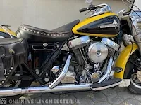 Harley-davidson electra glide, zeldzaam strak harley-davidson, flhtp electra glide, zwart / geel, bouwjaar 1988 - afbeelding 11 van  21