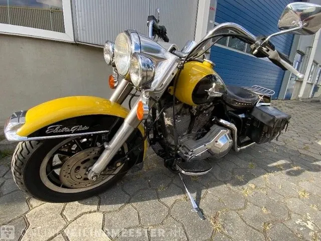 Harley-davidson electra glide, zeldzaam strak harley-davidson, flhtp electra glide, zwart / geel, bouwjaar 1988 - afbeelding 15 van  21